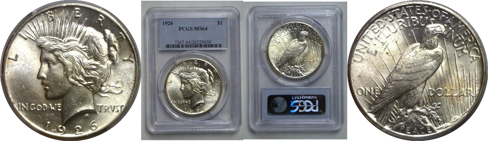 1926 Peace Dollar PCGS MS-64