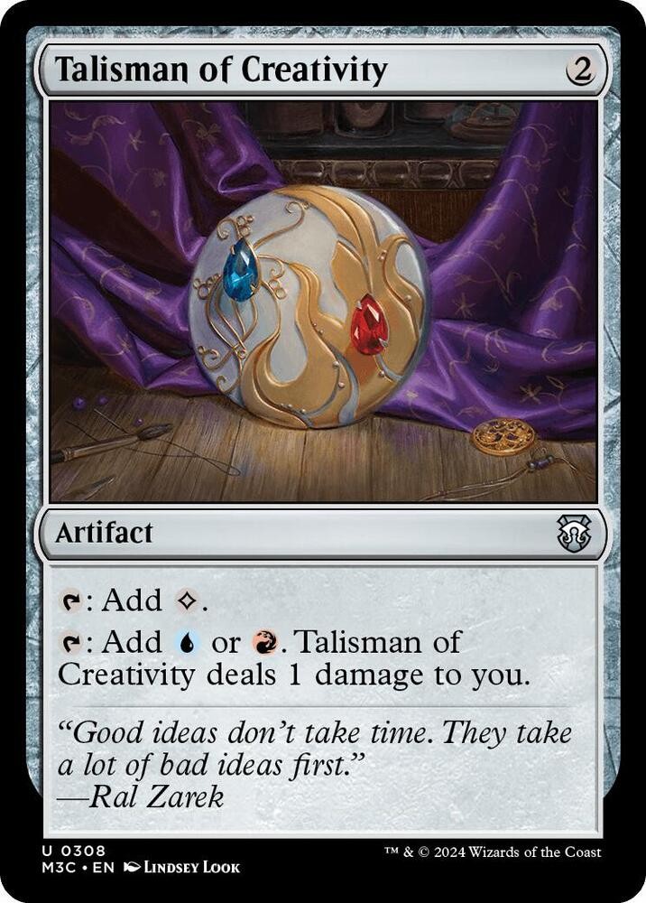 1x Talisman of Creativity - Commander: Modern Horizons 3 - NM  -  MTG