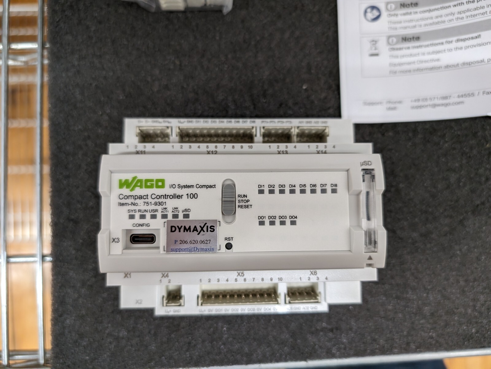New, Wago, 751-9301, COMPACT CONTROLLER 100, 8DI 4DO