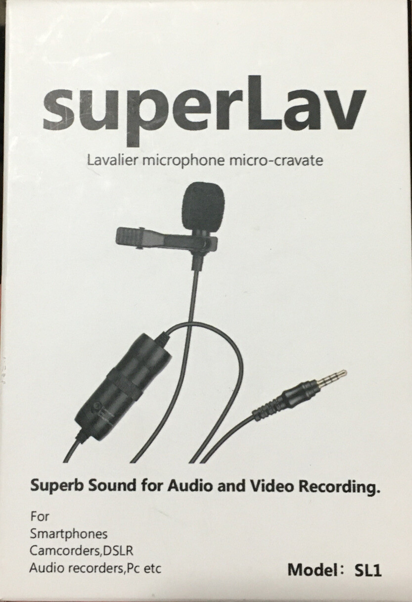 SuperLav Lavalier Microphone Micro-Cravate Model: SL1