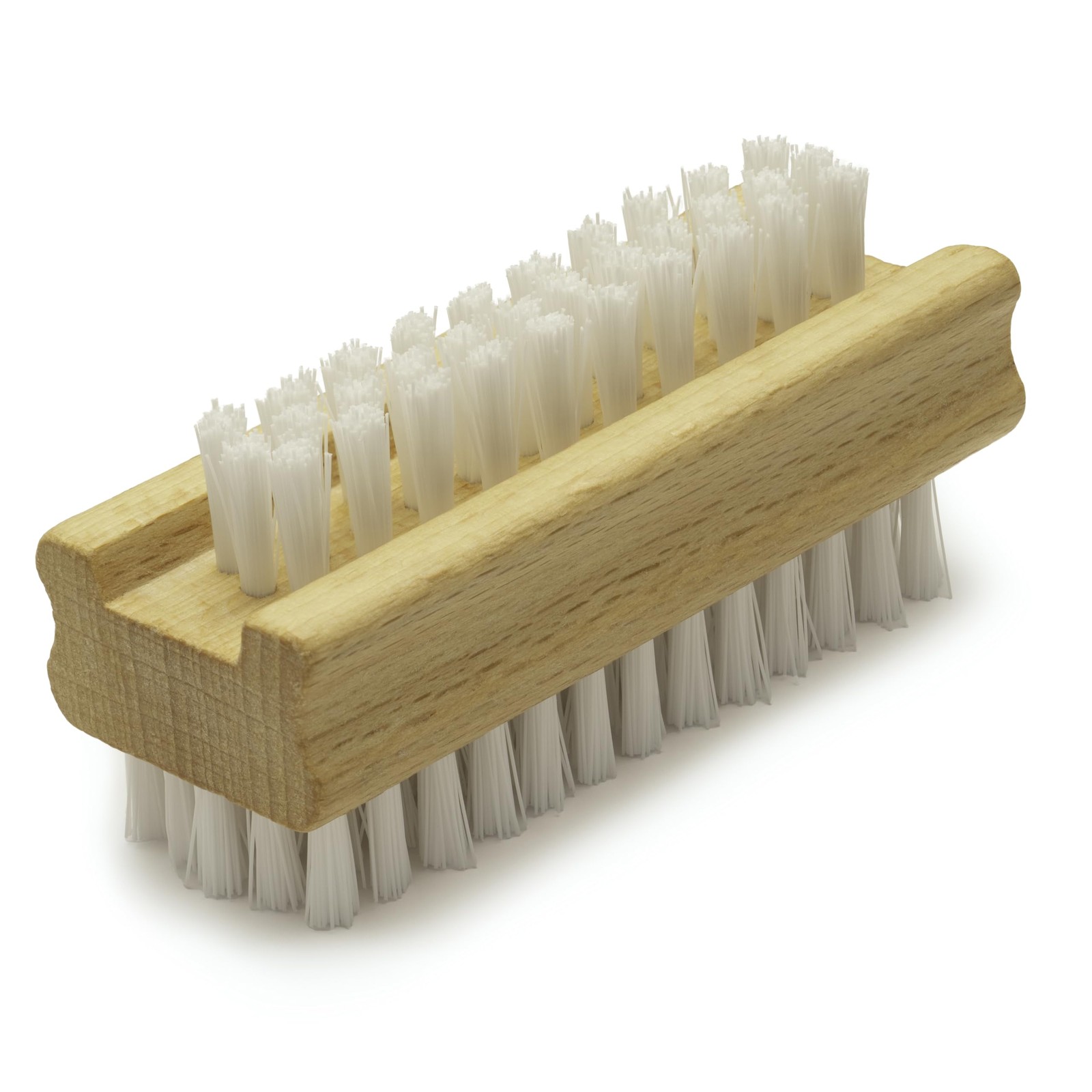 Konex Non-Slip Wooden Two-sided Hand and Nail 1 Count (Pack of 1), Light Wood
