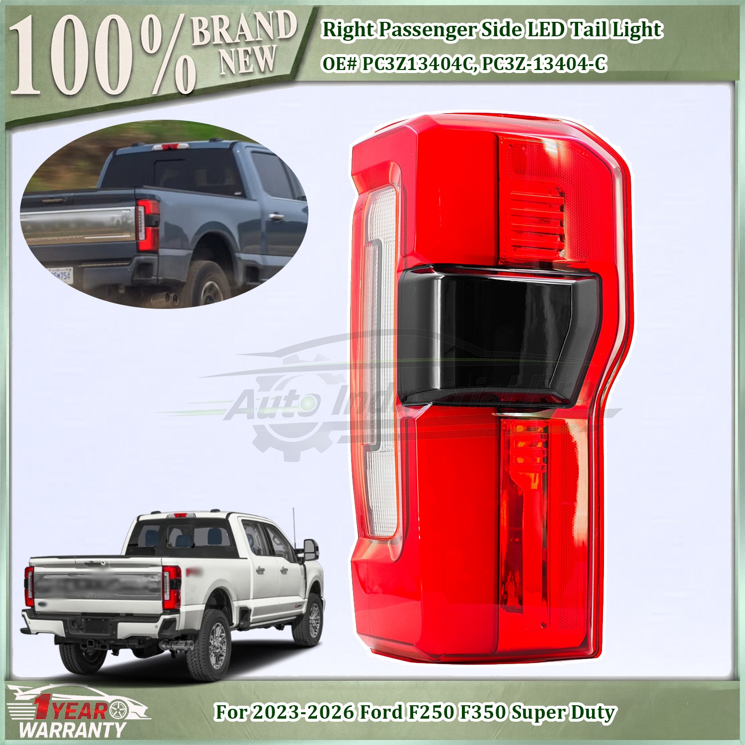 LED Tail Light Right Lamp w/ Blind Spot For 2023-2026 Ford F250 F350 Super Duty