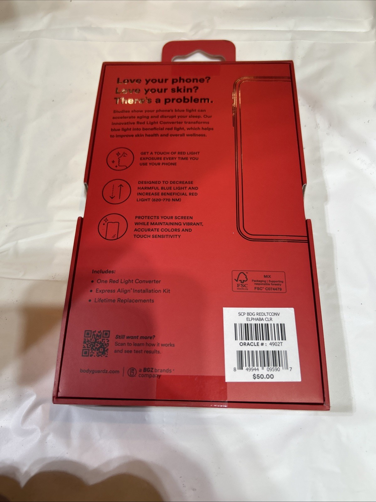 Red Light Converter Screen Protector iPhone 16 Pro Max