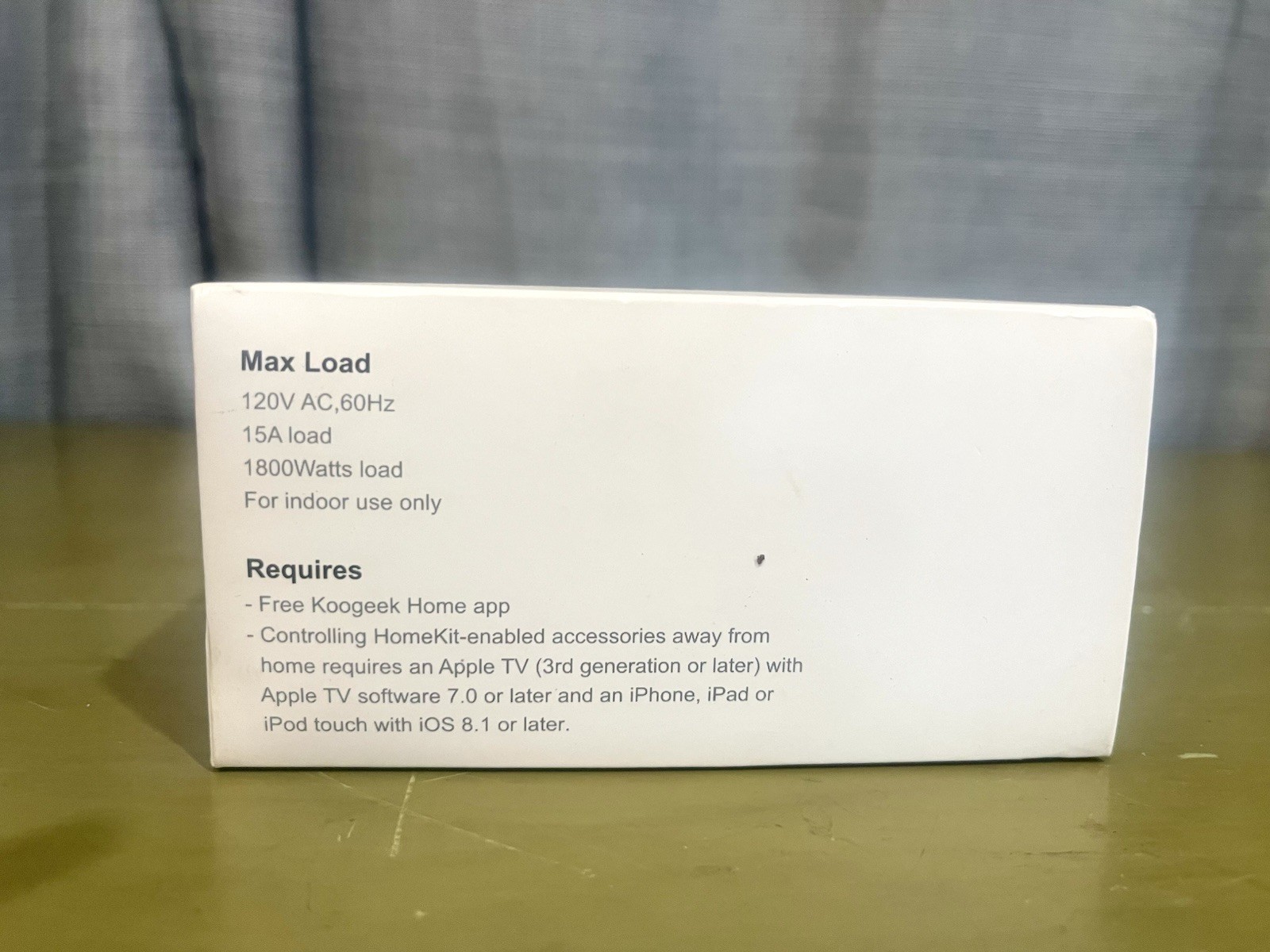 Koogeek Smart Plug P1 Apple WiFi Outlet