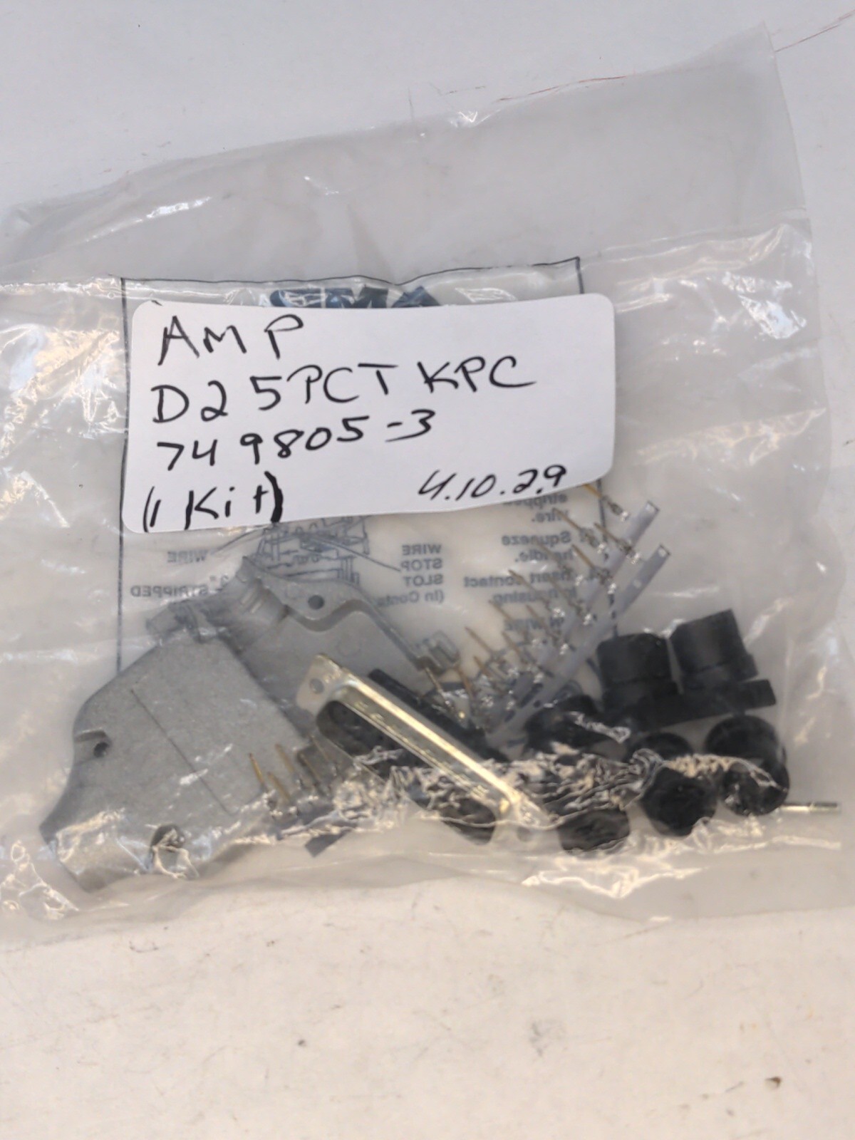 TE CONNECTIVITY AMP D25PCTKPC (749805-3) SHIELDED CRIMP SNAP KITS