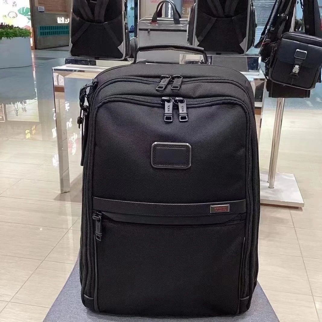 Tumi ALPHA 3 Slim Backpack Black Nylon Business Travel Bag NEW 2603581D3