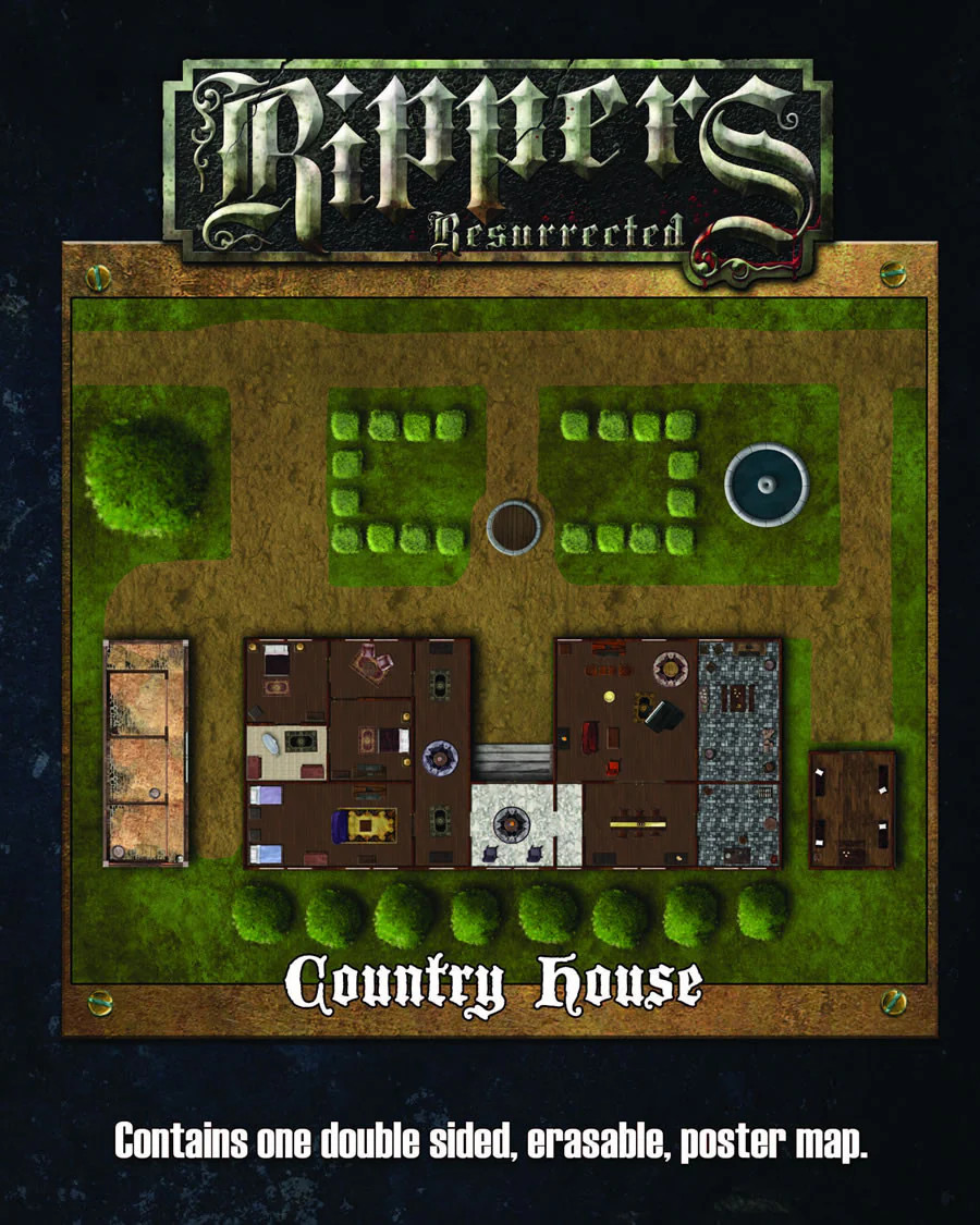 Savage Worlds: Ripper's Resurrected Country House & Castle Courtyard New