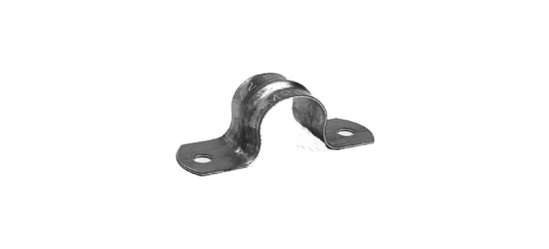 Steel Electrical Metallic Tubing Strap, 1-In., 2-Hole   pack of 4 Galvanized