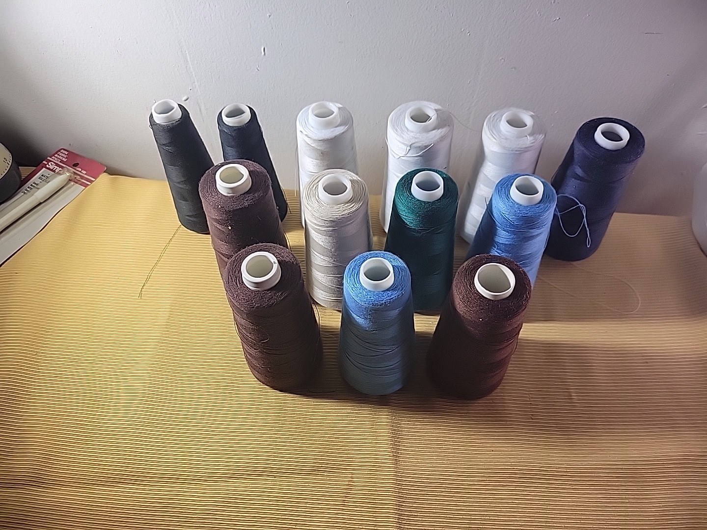 13 large open spools thread -Maxilock -Talon Surelock - Mixed Color