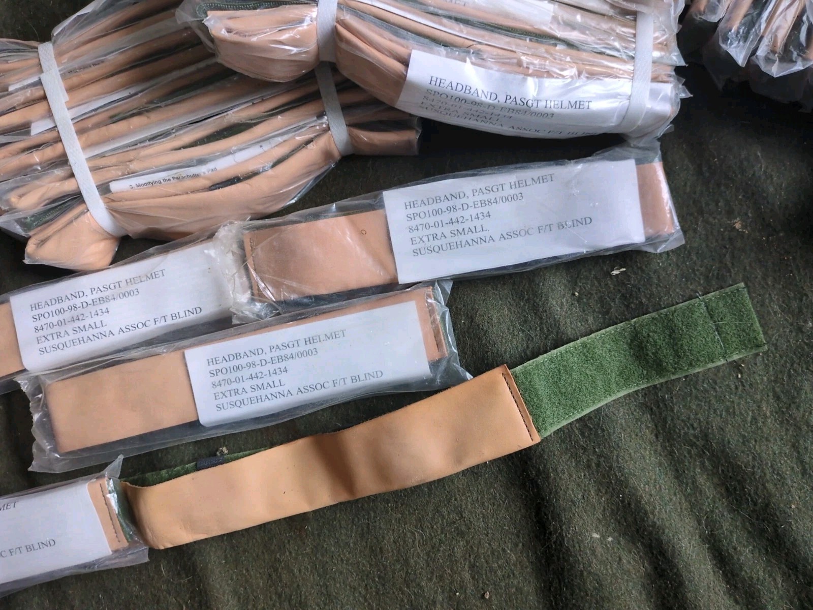 QTY (1) US Military PASGT Helmet Headband Sweatband Ex Small, Medium, Large NIB