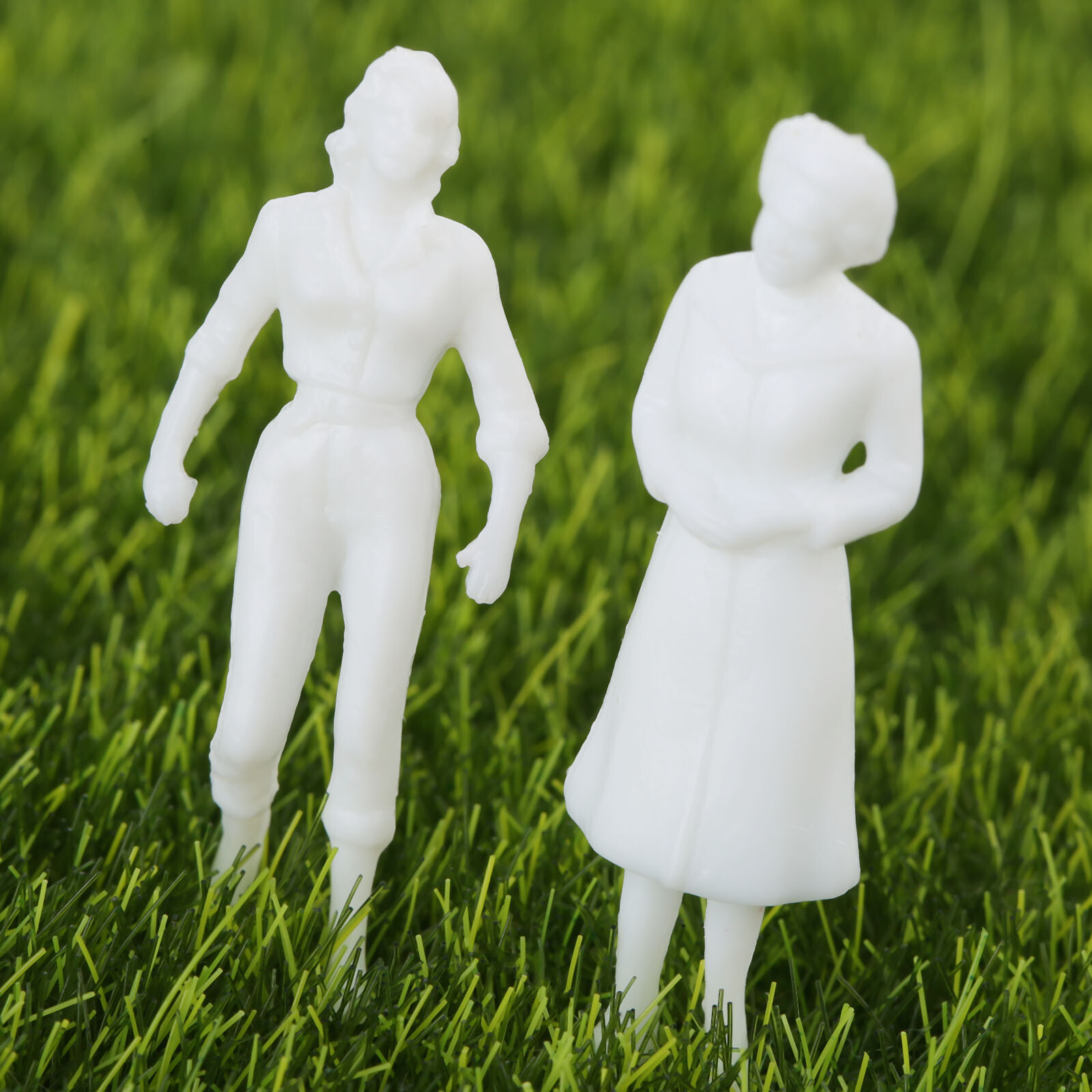 100pcs 1:150 Scale White Unpainted Model Peoples Figures Train Scenery Layout