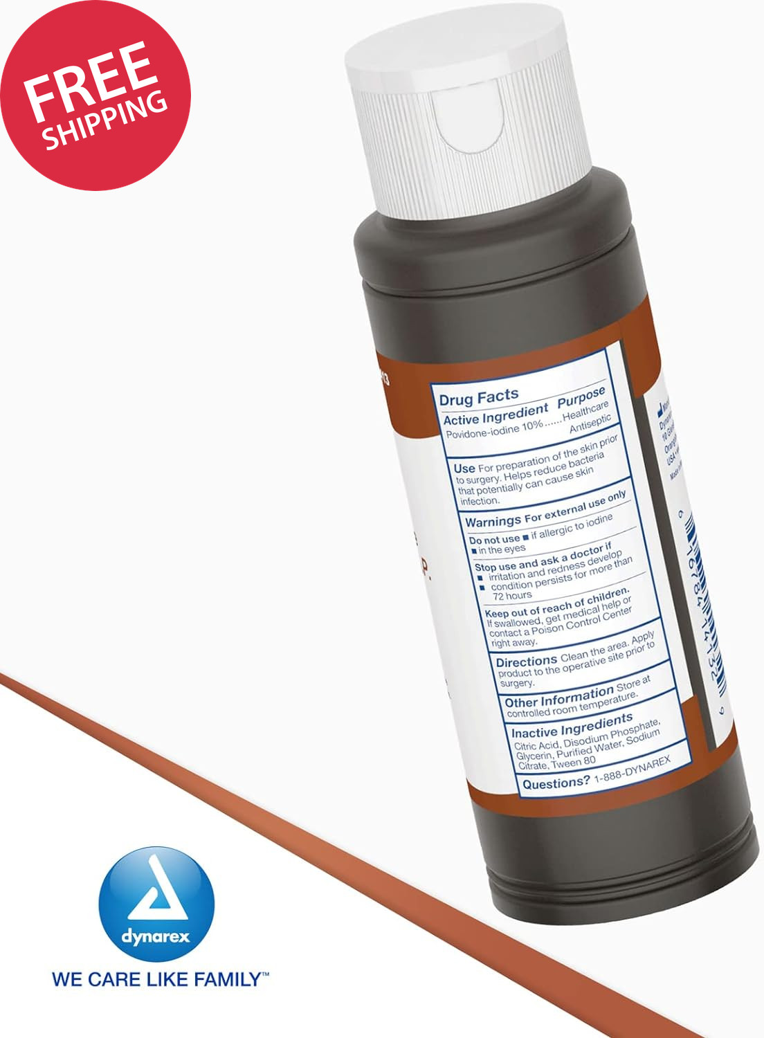 Povidone-Iodine Prep Solution, Antiseptic Solution for Skin and Mucosa, Ideal fo