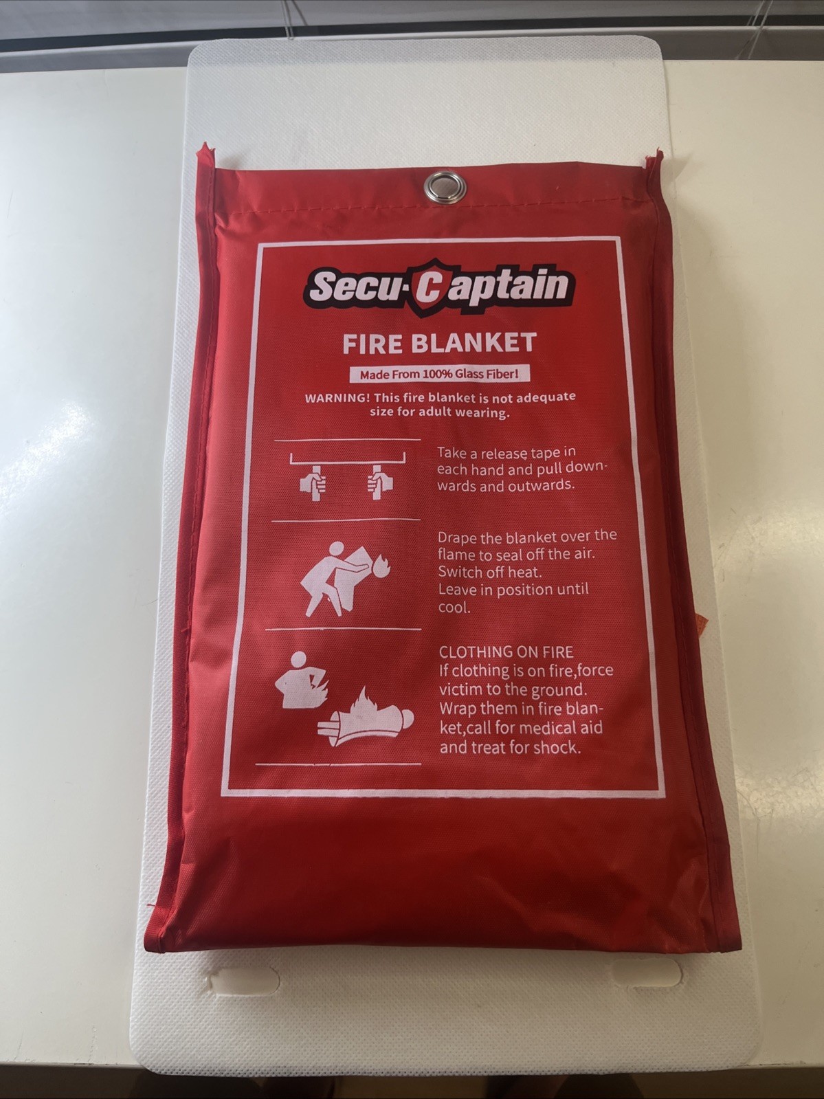 Secu-Captain Fire Blanket CE Standard :EN-1869-2019 Flame Suppression Fiberglass