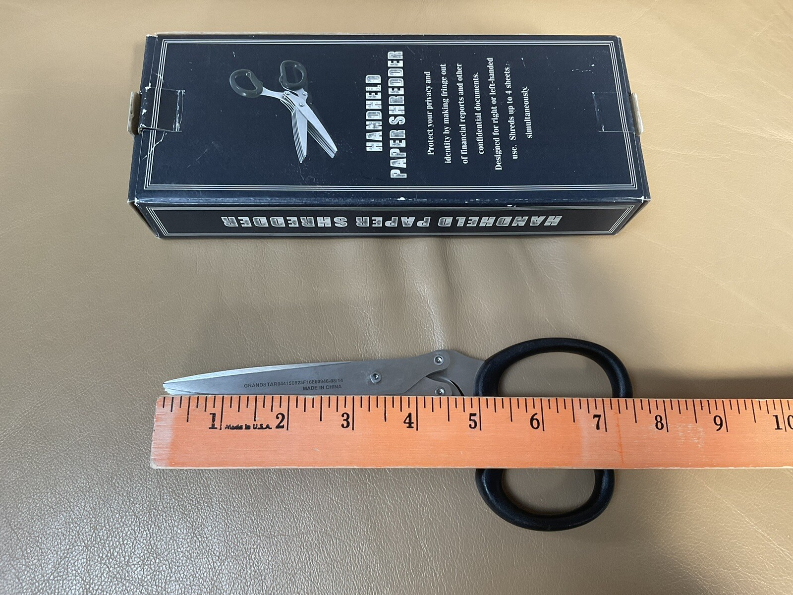 Multi-Blade Handheld Paper Shredder Scissors ~ 7.5” Long