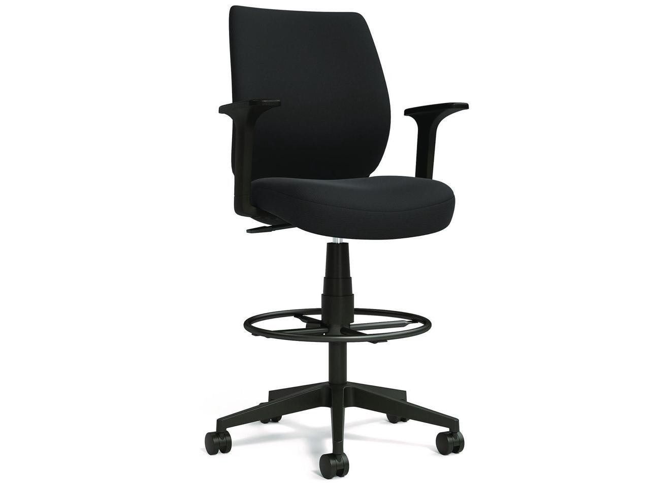 Alera Wessex Drafting Stool, Fabric - Supports Up to 275 lb - 27.95 to 33.66 Sea