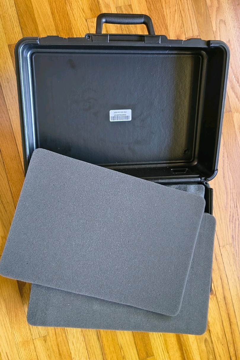 Hard Plastic Carrying Case 16x12 Black Tool Equipment Protective Storage Box