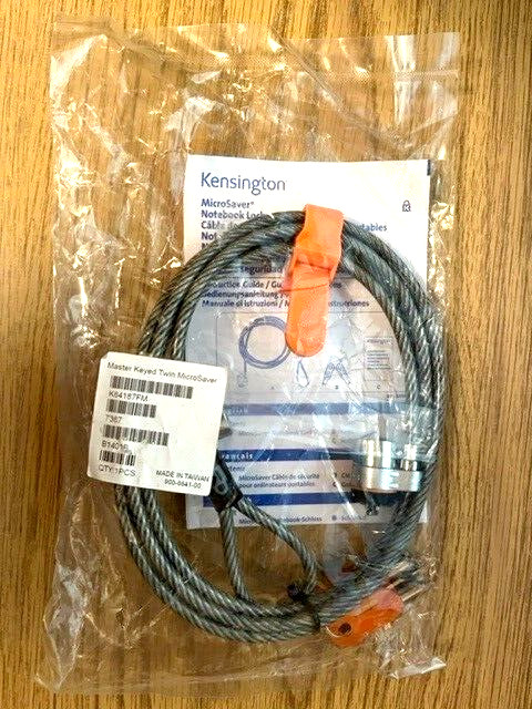Kensington K64187FM Master Keyed MicroSaver - Notebook Lock - Factory Sealed