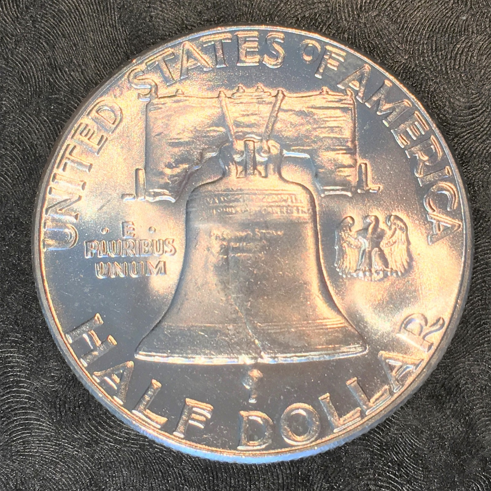 1960 Franklin Half Superb Brilliant Uncirculated - High Quality Scans #E609
