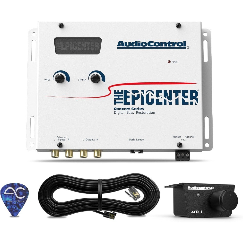 Digital Bass Restoration Processor for Car Audio with Dash Mount Remote Control