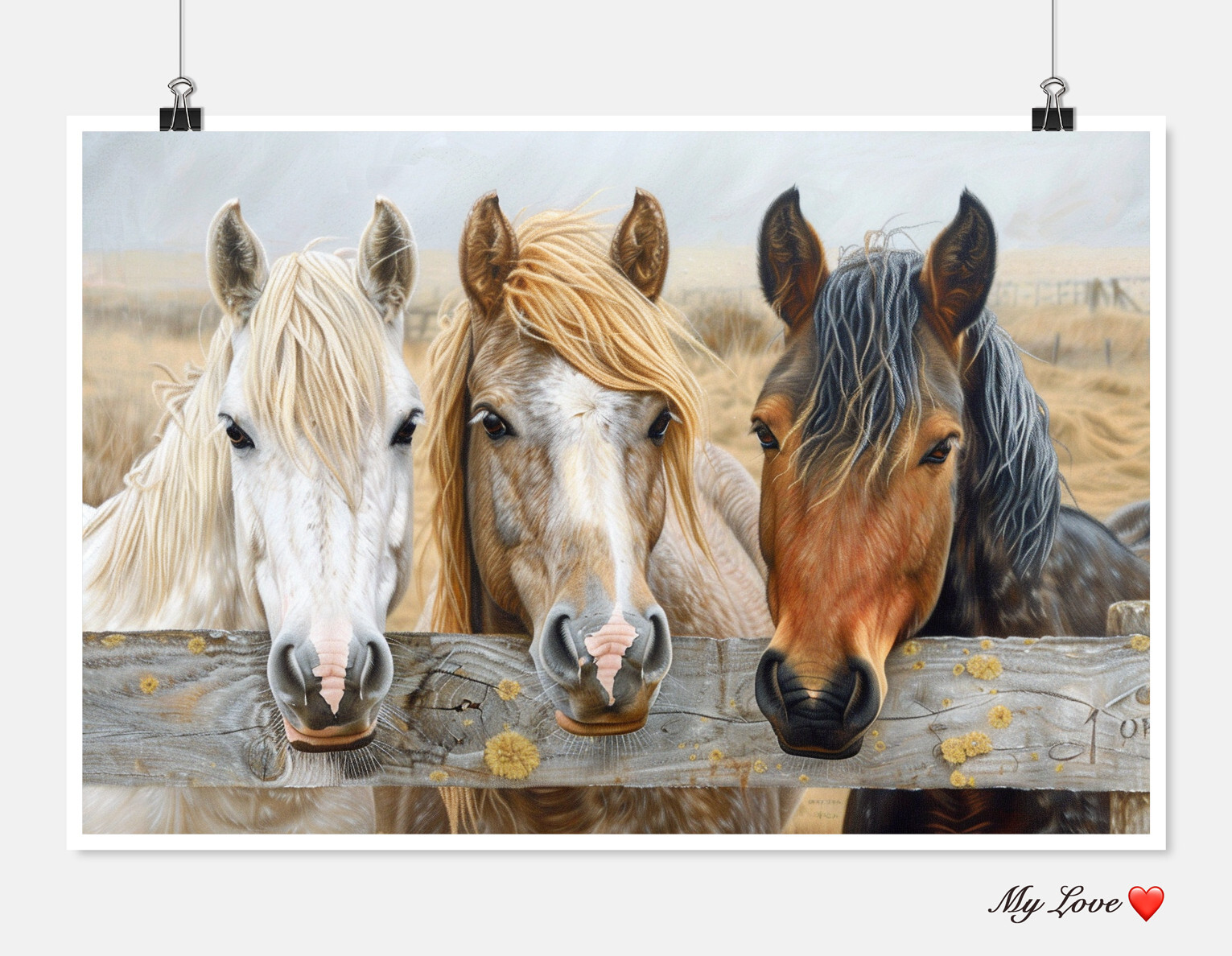 Three Horses in Ranch 1 - Chart Counted Cross Stitch Patterns Needleworks DMC