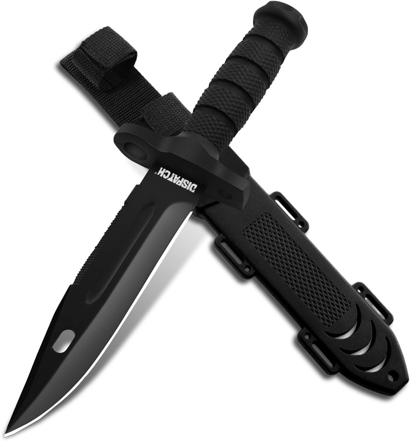 cuchillo de caza supervivencia tactico con funda de combate militar Nuevo