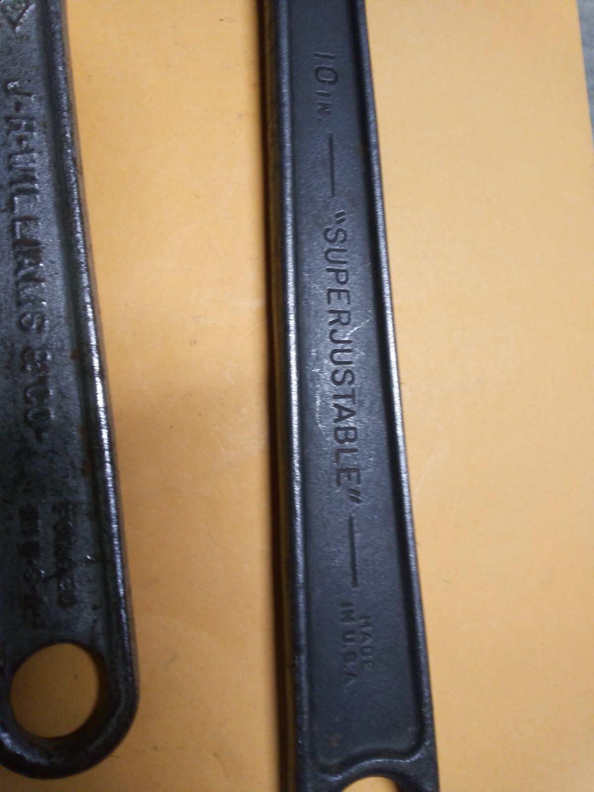 3 EA J.H. ARMSTRONG ADJUSTABLE WRENCHES : AB-10 & 2EA 8" SUPERADJUSTABLE NICE