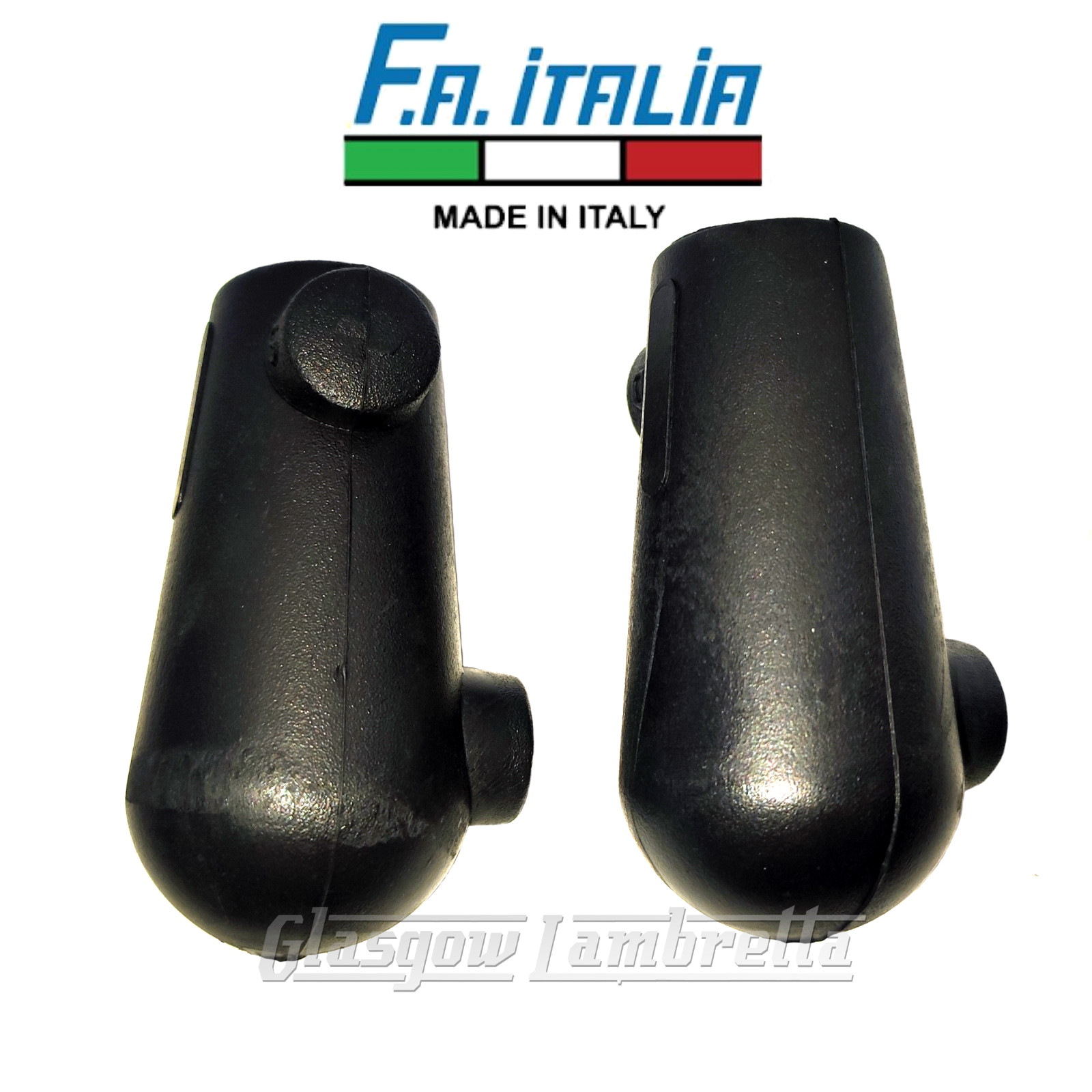 Vespa Small Frame Italian BLACK RUBBER 20mm CENTRE STAND FEET by FA ITALIA