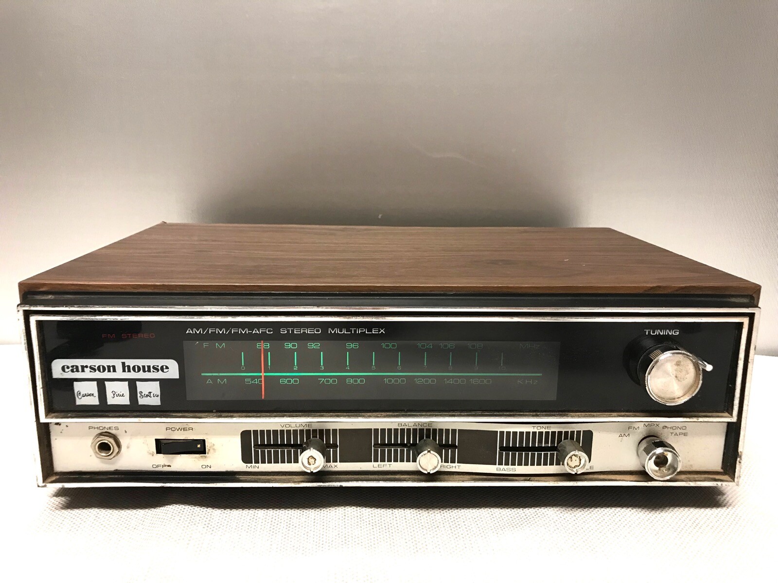 Carson Pirrie Scott Carson House TRS-1001 AM FM Stereo Receiver FOR PARTS (CK)