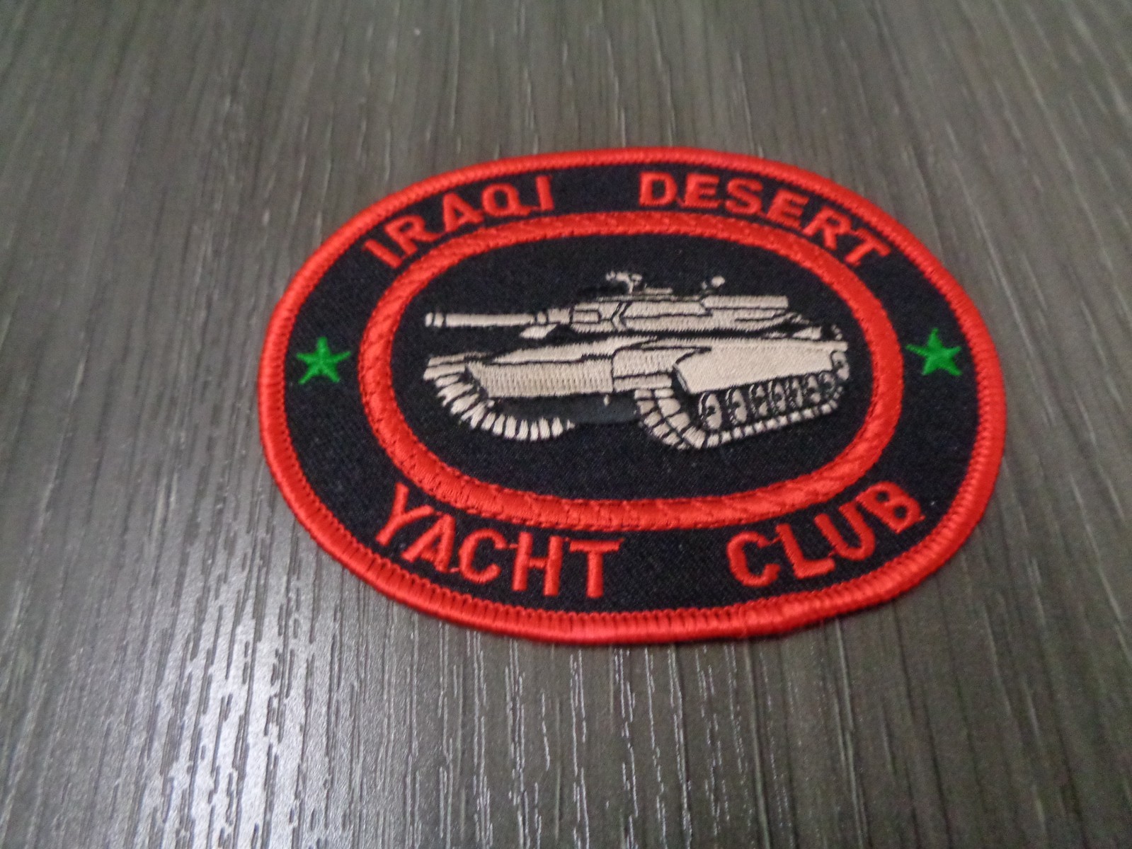 Iraqi Desert Yacht Club Patch ( 4 1/4" Wide x 3 1/4" High )  COLOR NEW