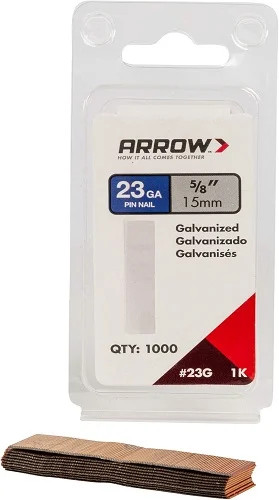 23G15-1K Arrow 5/8" Pin Nail 1000pk - 1PK