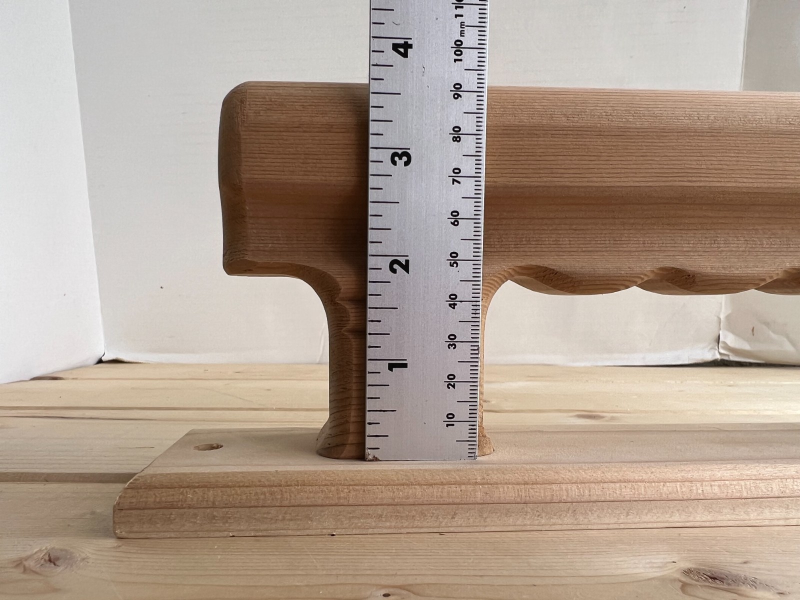 Cedar Wood Sauna Door Handle – XL 13.5" – Handmade – Unfinished – Rustic Look