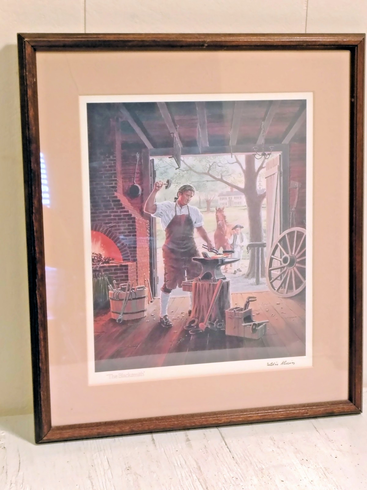 Vintage Avon 1985 Picture "The Blacksmith"