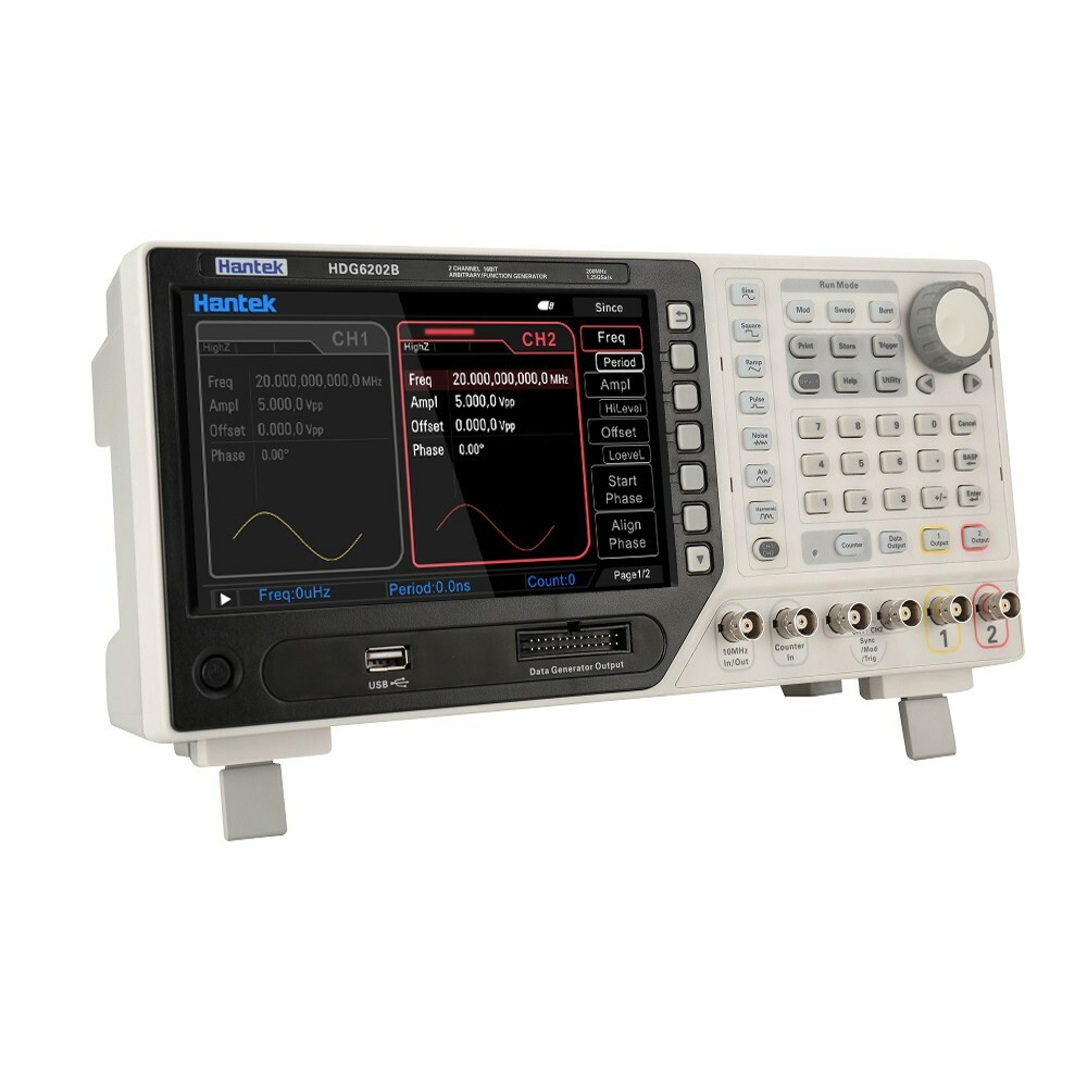 Hantek HDG6202B Arbitrary Function Waveform Generator Pulse Cymometer 2CH 200MHZ