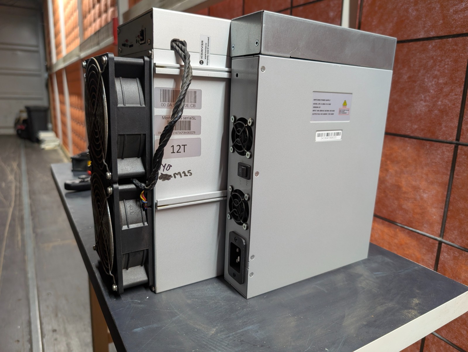 IceRiver KS5L Kaspa Miner 12T 3400W Used USA Seller Hosted with IowaMining.io