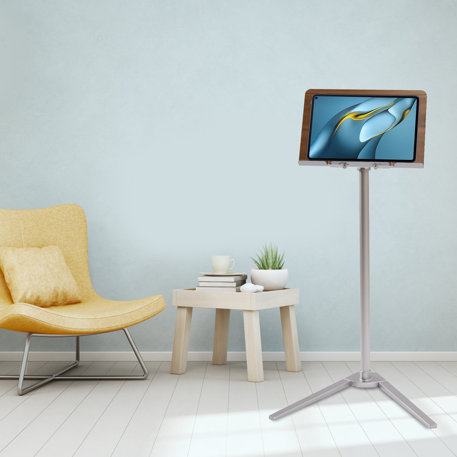 Adjustable 35.4" Book Stand Floor Holder for Hands-Free Reading
