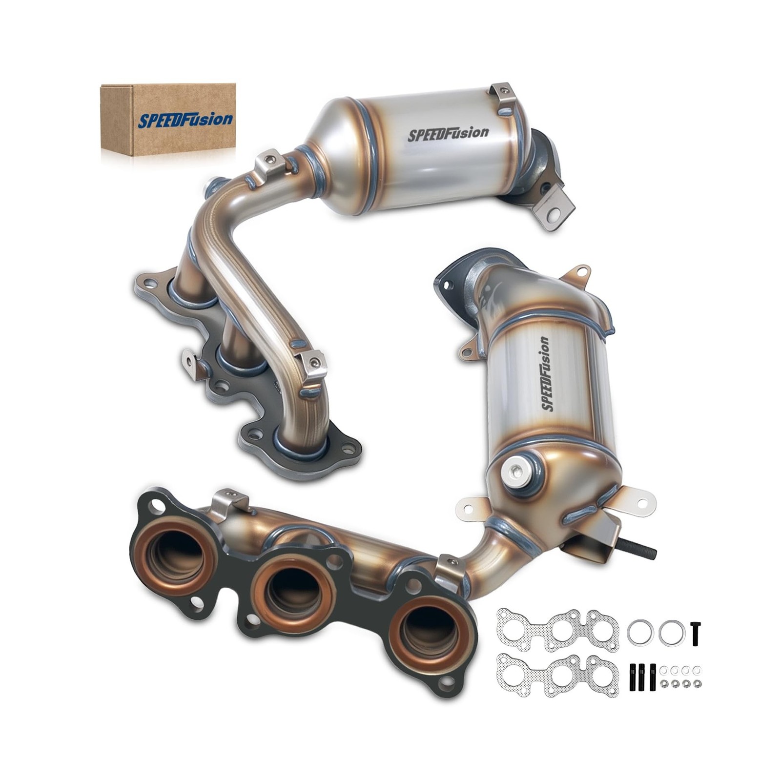 Front & Rear Catalytic Converter Compatible with 2004 2005 2006 Lexus RX330, ...