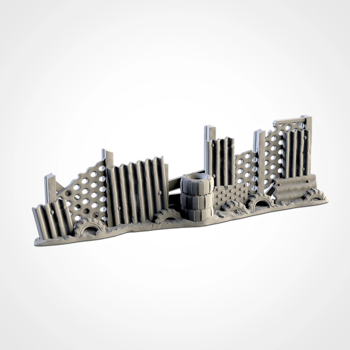 Post Apocalyptic Barricades | Wargame Scatter Terrain | FDM printed
