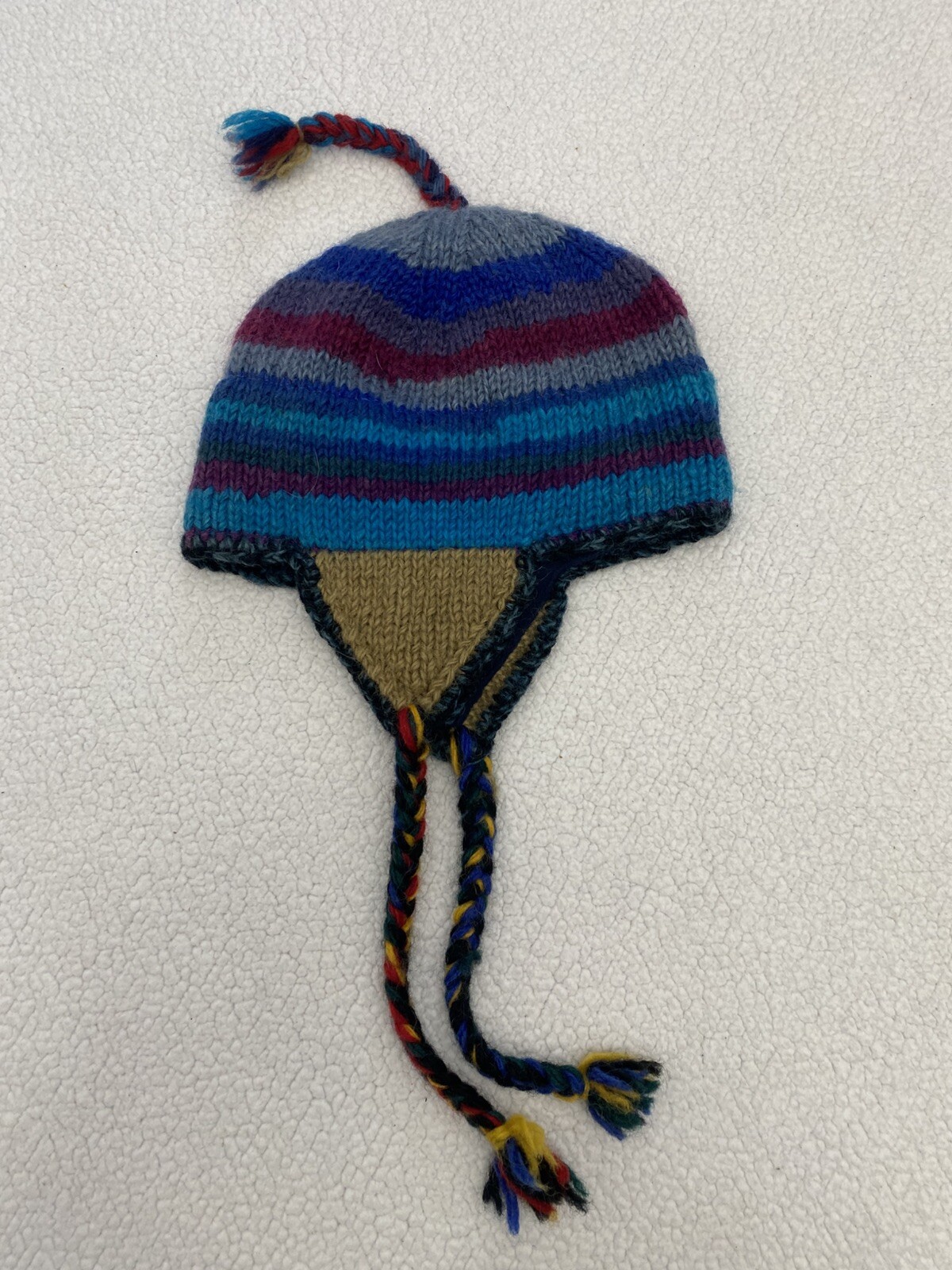 Ski Hat 100% Wool Trapper Hat Made In Nepal