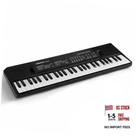 LeeQee 54-Key Kids Keyboard Piano, Electronic Musical Toy for Kids Ages Black