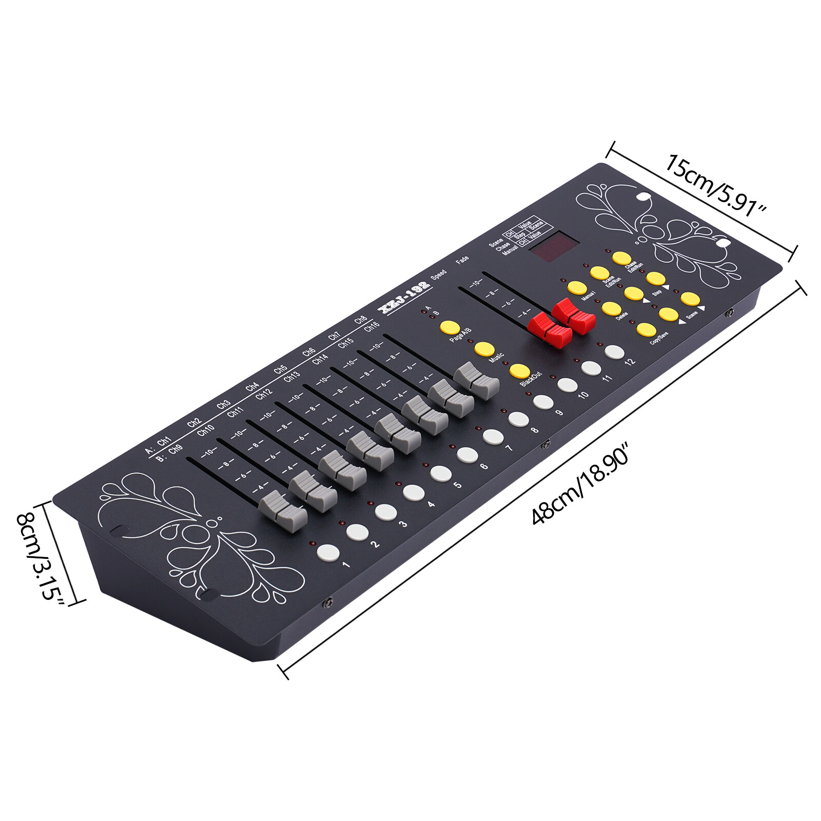DJ DMX 512 192 Channels Operator Console Controller Stage Lighting DJ Party