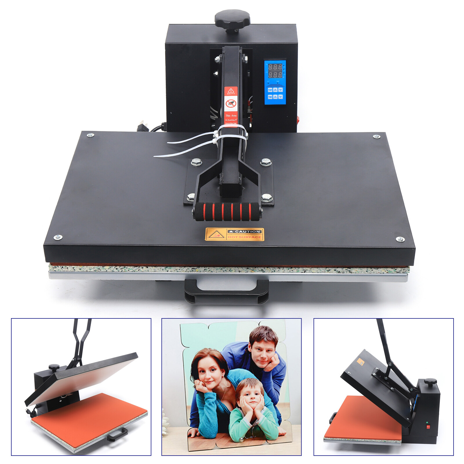 16"x 24" Heat Press Transfer Digital Clamshell T-Shirt Sublimation Press Machine