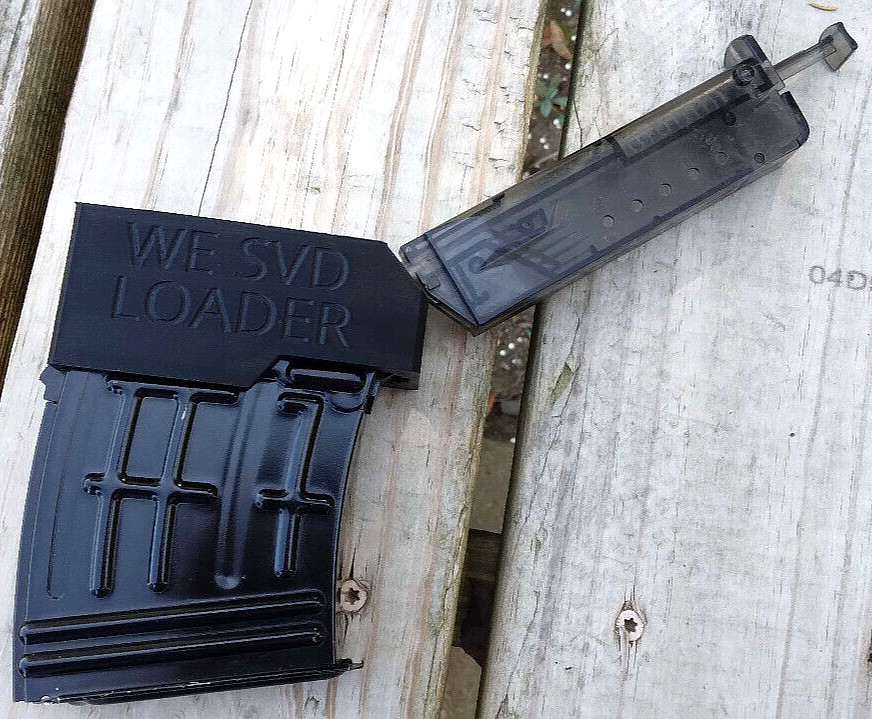 Airsoft WE SVD Dragunov Speedloader Adapter (Black)