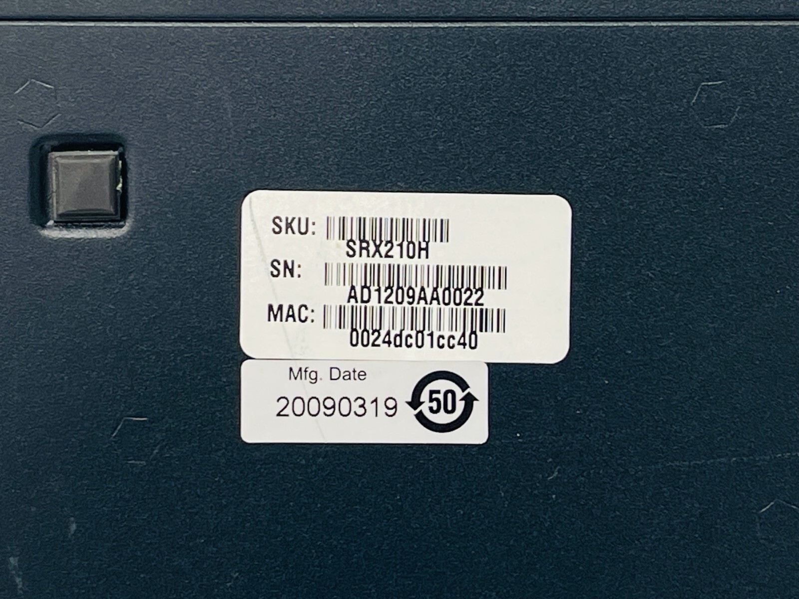 USED - JUNIPER NETWORKS SRX-210 GIGABIT SECURE SERVICES GATEWAY VPN FIREWALL