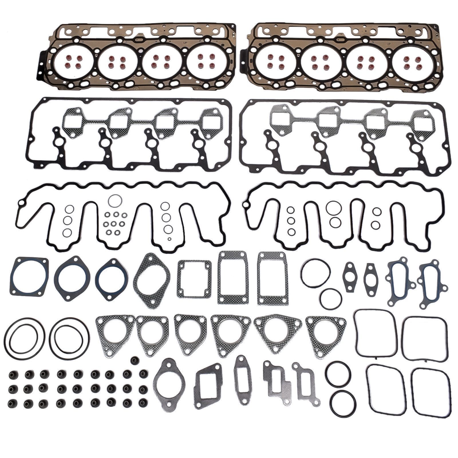 Head Gasket Set Fits Chevy GMC Sierra Duramax LML LLY LBZ 6.6L V8 Diesel 0.037''