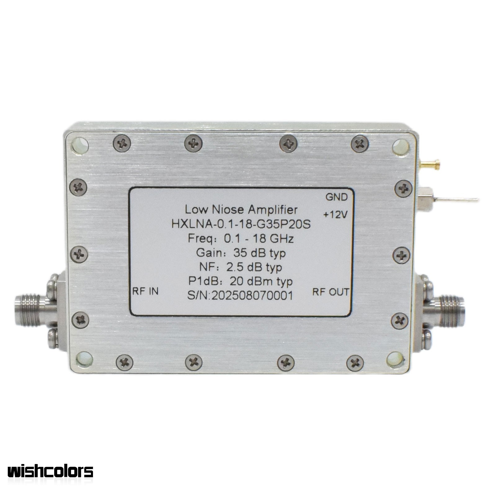 0.1-18GHz Ultra-wide Band RF Microwave Low Noise Amplifier 35dB LNA+SMA Female w