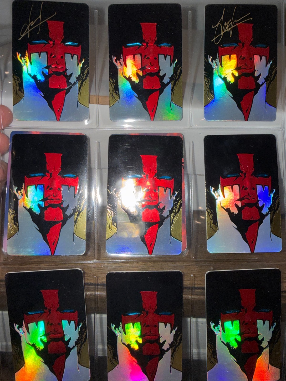 "11" Hellshock Promo Phone Cards 2 autographed by Jae Lee - 1994