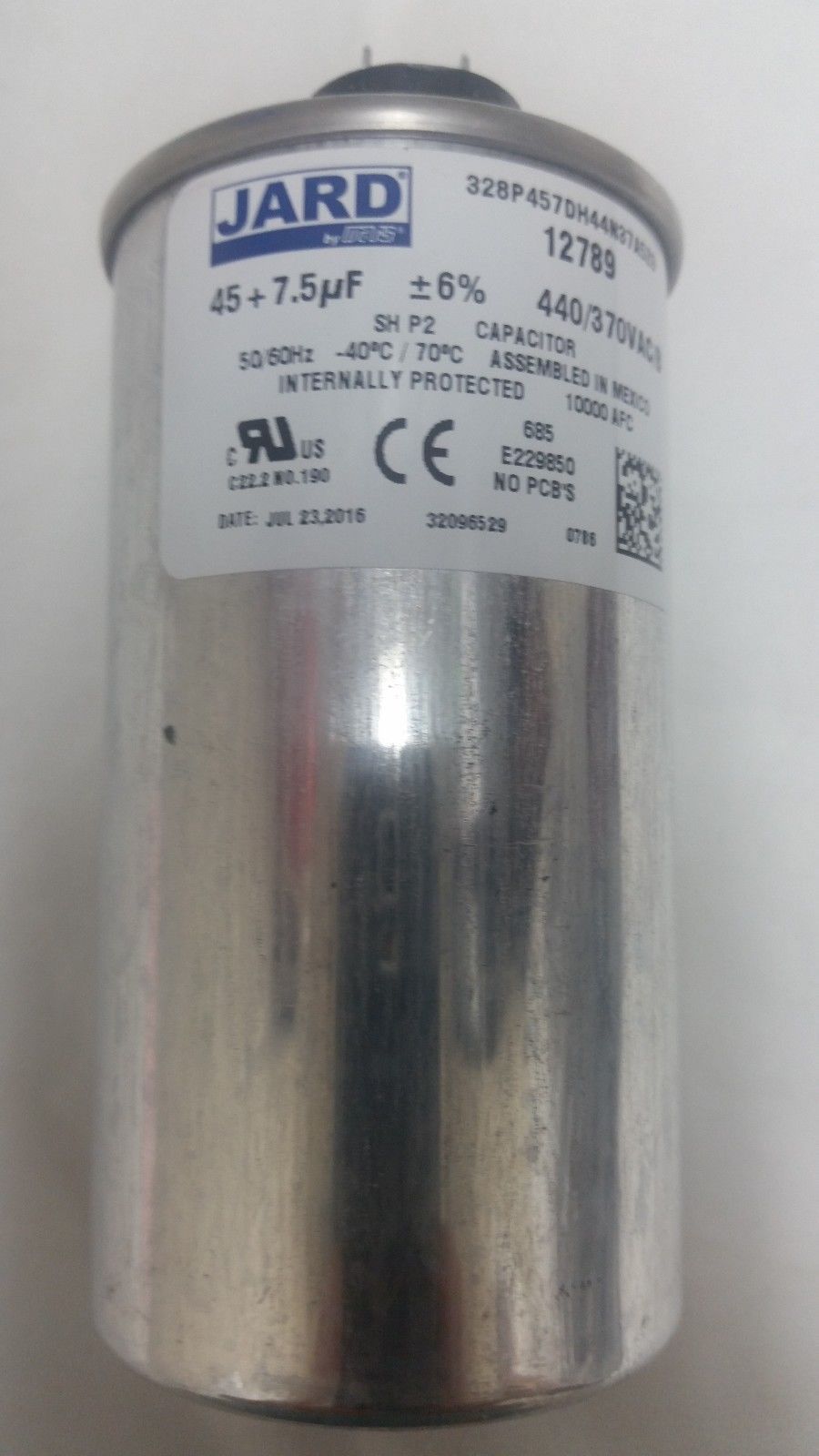 Jard by Mars Run Capacitor 45+7.5 uf MFD 440 volt 12789 ,Buy 4 get 1 Free