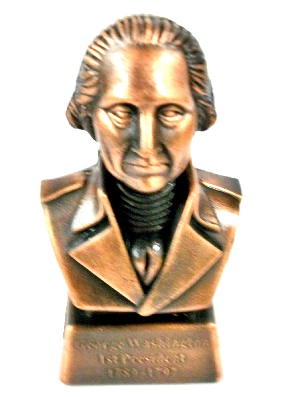 George Washington 1st President Bust Die Cast Metal Collectible Pencil Sharpener