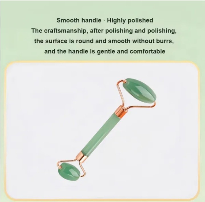 Jade Roller & Gua Sha Set - 2PCS Facial Massage Tool for Face
