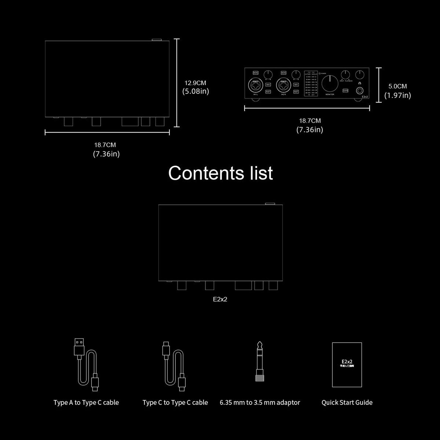 TOPPING E2X2 USB Audio Interface - High-Performance Mixer & Recordi... Fast Ship